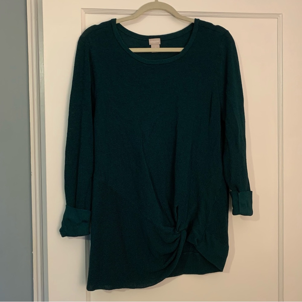 2/$22 ✨ Chicos forest blue green top